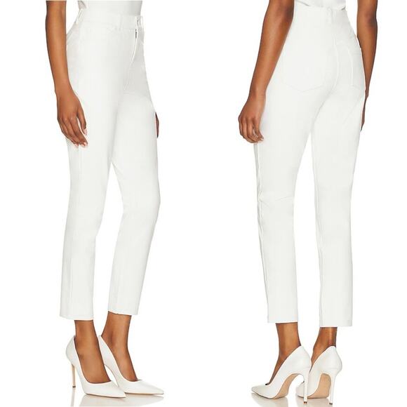 Commando Faux Leather Five Pocket Pant in White Straight Slim Skinny Size S - Picture 1 of 11